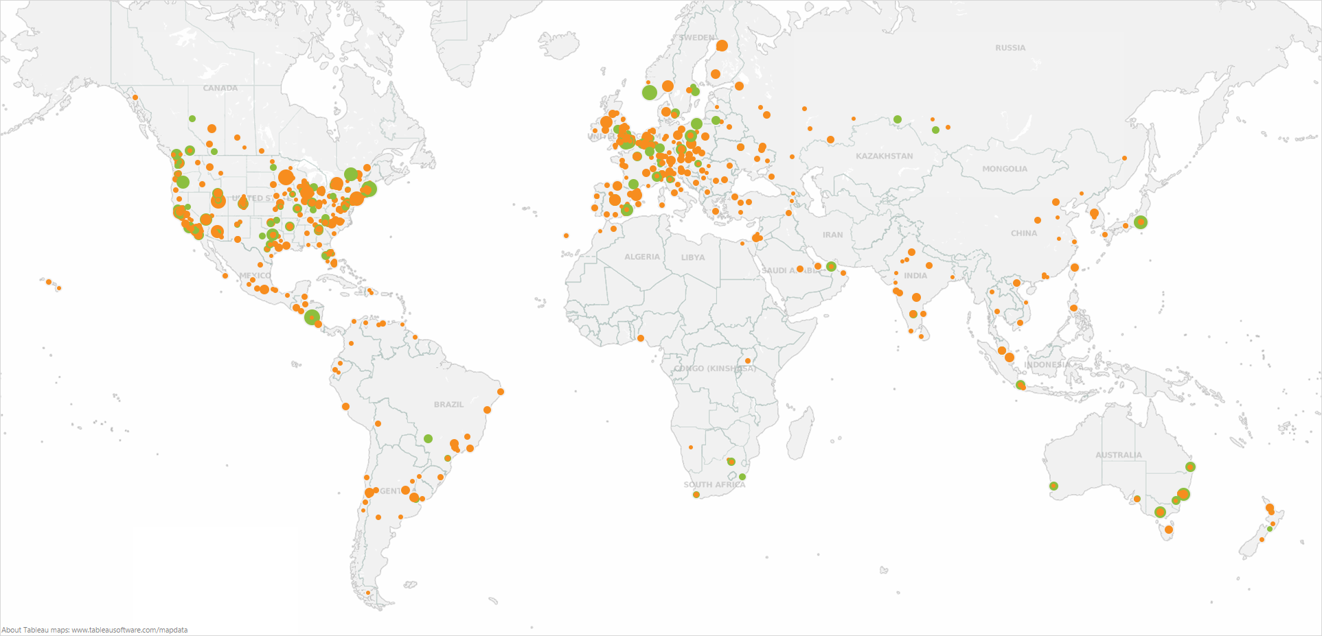 Lucidchart usage map 9/2013